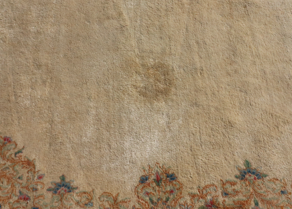 Antique Persian Kerman rug, 23' 8" x 11' 10". Provenance: From a Danvers, Massachusetts estate. - Image 6 of 9