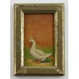 Anna C. Tomlinson (American, 1872-1962), "Duck", pastel, framed 6 1/2" x 4 1/2". Provenance: From