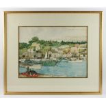 Carroll Bill (1877-1967), "Harbor Dicks", watercolor, 15" x 19 1/2", framed 23" x 28". Provenance: