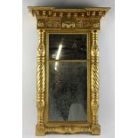 American Federal Sheraton circa 1800 mirror, 36" H x 24" W x 5" D. Provenance: From a Saugus,