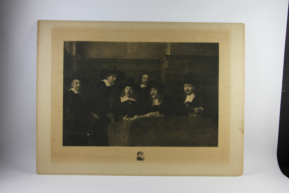 Print of Rembrandt and the Doctor, 36" x 20". Provenance: From a Hamilton, Massachusetts estate. - Image 2 of 16