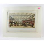 Two chromolithographs, Dickenson Bros, machinery and agriculture, dated 1852, 15" x 21". Provenance: