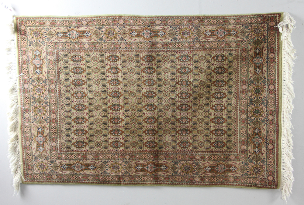 Fine antique Persian Tabriz rug, 4' 11" x 3' 5". Purchased from Safavieh Rug Company. Provenance: