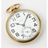 Elgin gold filled pocket watch. Provenance: From a Coronado, California estate. PLEASE NOTE: payment