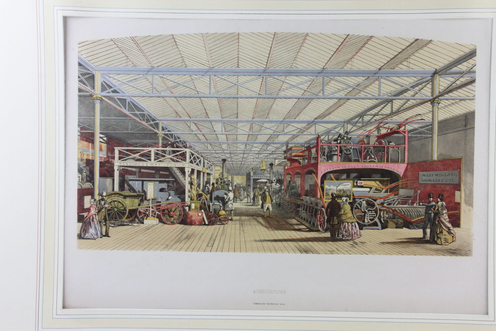 Two chromolithographs, Dickenson Bros, machinery and agriculture, dated 1852, 15" x 21". Provenance: - Image 2 of 8