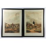 Two sporting prints, 25" x 19" framed. Provenance: From a Hamilton, Massachusetts estate.