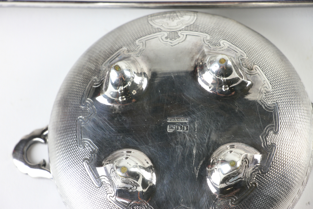 Christofle marked 8 piece silverplated tea set having a dragon handle tray, marking numbers 30, - Image 10 of 10