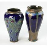 Modern art pottery vases by Stephanie Young. Provenance: From a Newton, Massachusetts estate.