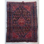 Fine antique Persian rug. Provenance: From a Newton, Massachusetts estate.