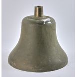 US Navy bronze ship's bell, 46 lbs, 12" H x 11" W. Provenance: From an Everett, Massachusetts