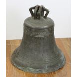 Doolittle Hartford 1858 brass bell, age crack, 21" H x 21" W, 135 lbs. Provenance: From an