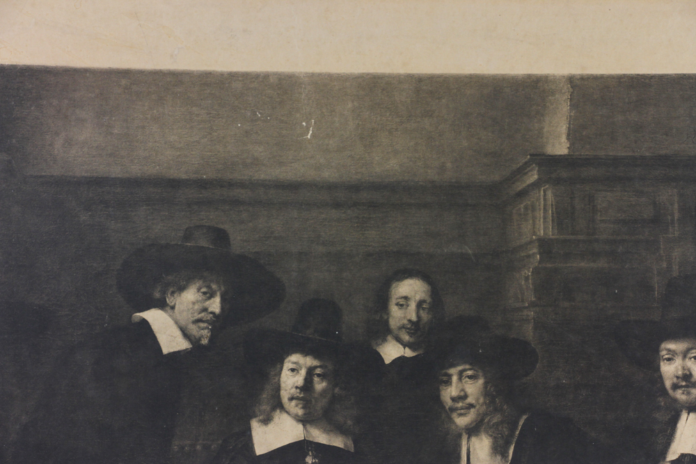 Print of Rembrandt and the Doctor, 36" x 20". Provenance: From a Hamilton, Massachusetts estate. - Image 8 of 16