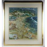 Sassone, original serigraph, framed 44" x 40". Provenance: From an Orange, California estate.