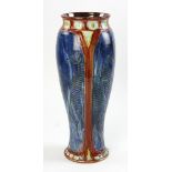 Modern art pottery vase with sea horses by Stephanie Young. Provenance: From a Newton, Massachusetts