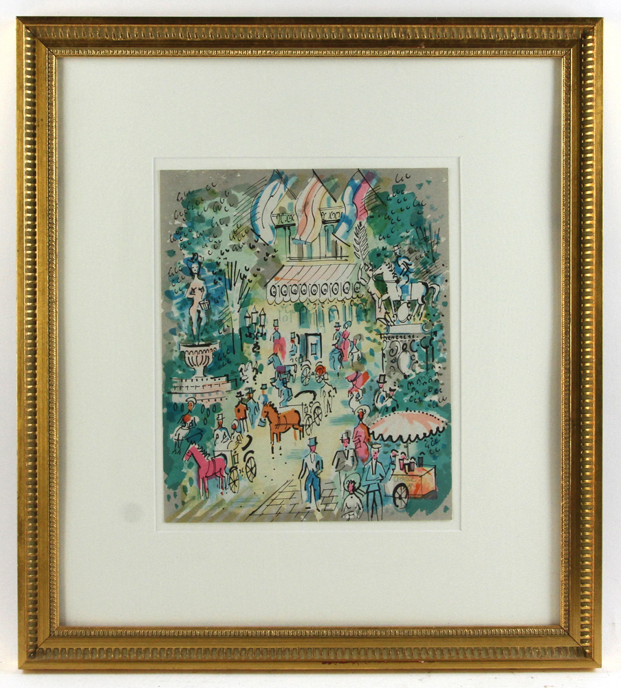 Charles Cobelle (1902-1998), title "Rue de la Paix", print, artist proof, signed in pencil, 11" x