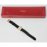 Cartier gold tank watch, #103639, with original box, approximately 19 grams TW including movement