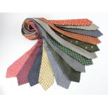 Collection of men's ties, to include: Massimo Bizzocchi, Barney's New York, Polo, Bergdorf
