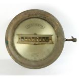 Crosby brass steam gauge, Boston 1895, overall diameter 12". Provenance: From an Everett,