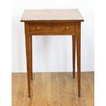Early single drawer table. Provenance: From a New York, New York estate.