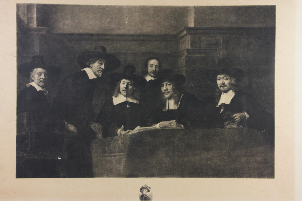 Print of Rembrandt and the Doctor, 36" x 20". Provenance: From a Hamilton, Massachusetts estate. - Image 4 of 16