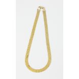 14k Italian gold mesh necklace, approximately 16 grams TW, 17" L. Provenance: From a Fitchburg,