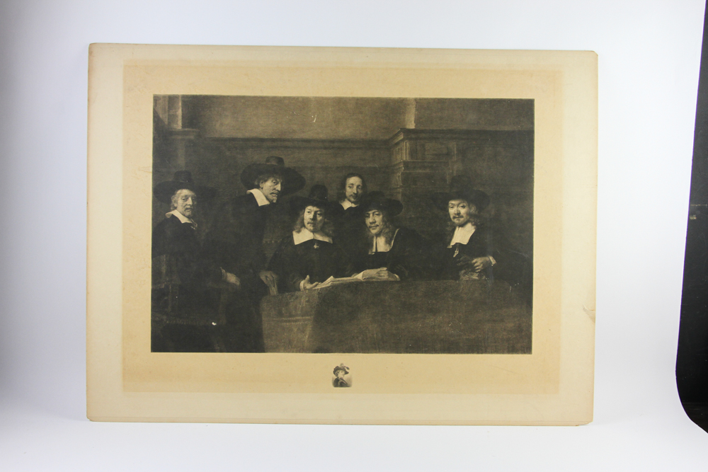 Print of Rembrandt and the Doctor, 36" x 20". Provenance: From a Hamilton, Massachusetts estate. - Image 3 of 16