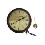 C19th Mahogany Cased Fusee Dial Clock marked AE Lippold 83 Regents Park Road, Roman numerals,