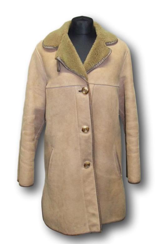John Wood Ladies Vintage Sheepskin Suede Coat, approx. size 14 CONDITION REPORT