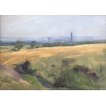 C20th Oil on Canvas 'Towards Bolton' by Michael Brown dated 1986, in hardwood frame,