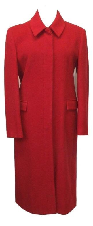 Ladies Red Wool Coat, size 12 CONDITION REPORT