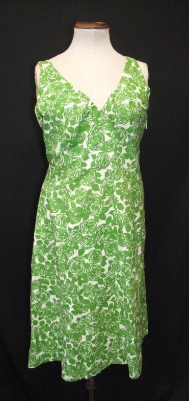 Boden Green Floral Cotton Dress & East Blue/Green Cotton Dress, both size 12 (2) CONDITION REPORT - Image 2 of 3