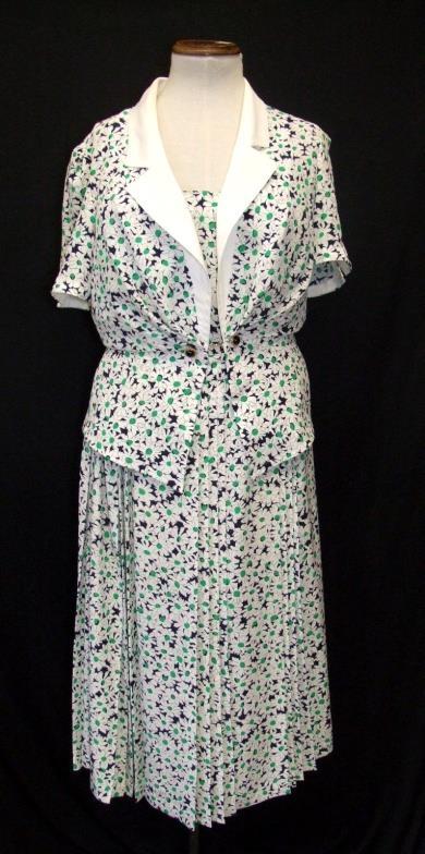 Vintage Parigi Floral Print Dress & Jacket size 10, Vintage Alexon Floral Print Dress size 12 & - Image 3 of 5