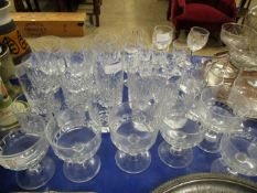 GROUP OF MIXED GLASSES, TUMBLERS, ETC