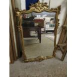 GILT FRAMED WALL MIRROR