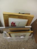 BOX CONTAINING MIXED PRINTS, ETCHINGS, PICTURES ETC