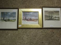 THREE SIGNED HUGH BRANDON-COX PRINTS