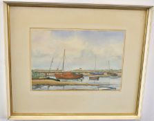 John Saville (20th century)^ Norfolk estuary^ watercolour^ signed lower left^ 32 x 47cm