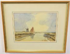 John Clifford (born 1934)^ Norfolk landscapes^ pair of watercolours^ signed lower right^ 23 x 32cm