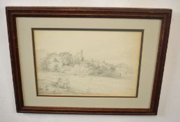 Fastolf Castle^ September 27th 1814 (Caister Castle Norfolk)^ pencil drawing^ inscribed with title