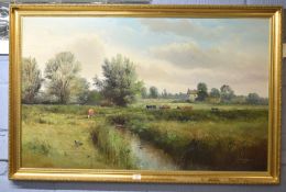 John G Mace (contemporary)^ Norfolk landscape^ oil on board^ signed and dated 94 lower right^ 72 x