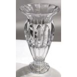Large glass baluster shaped vase^ 40cm high
