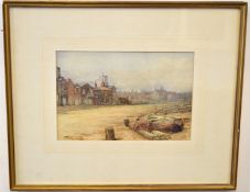 English School (19th century)^ |Brush Quay^ Gorleston - looking NW^ 10th June 1884|^ 16 x 24cm