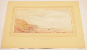 Arthur Gerald Ackermann^ RI^ (1876-1960)^ Coastal scene^ watercolour^ 17 x 35cm^ mounted but