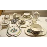 Part Royal Worcester dinner service circa 1961^ in the June Garland pattern^ comprising serving