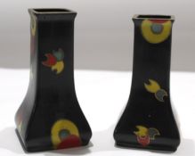 Pair of Art Deco pottery vases