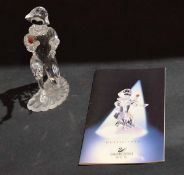 Swarovski silver crystal model of a harlequin^ 2001