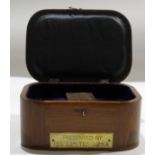 Plush lined and fitted presentation case inscribed |Presented by I E L Ltd Gonia|^ 19cm wide