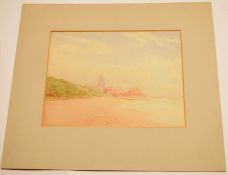 L H Winn (20th century)^ View of Cromer^ watercolour^ signed lower left^ 19 x 25cm^ mounted but