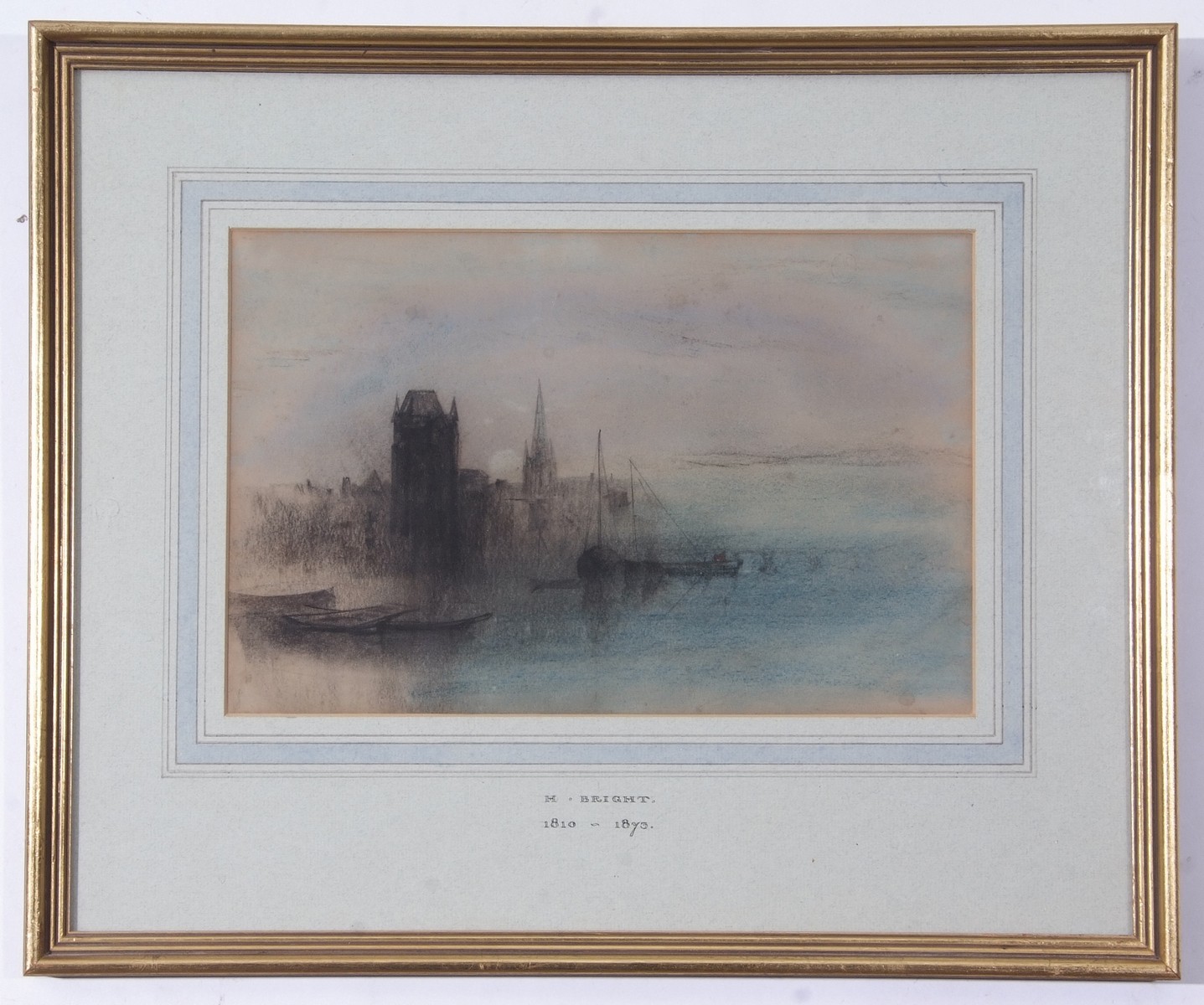 Henry Bright (1810-1873)^ View of Bristol^ pastel^ 18 x 28cm. Provenance: E D Levine^ Cromer