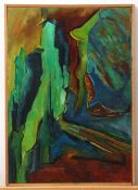 Yunice Belenkie (contemporary), Abstract studies, pair of oils on panel, 30 x 42cm (2)